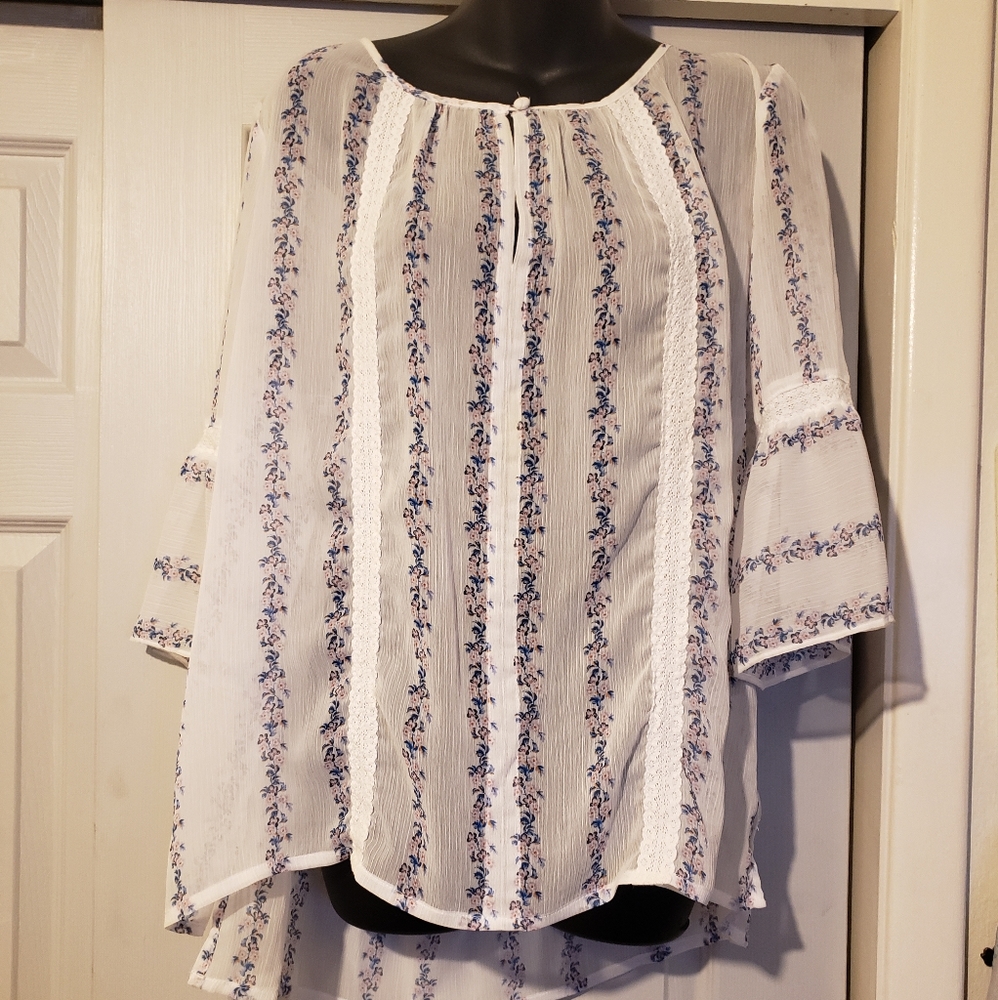 Lauren Conrad sheer blouse